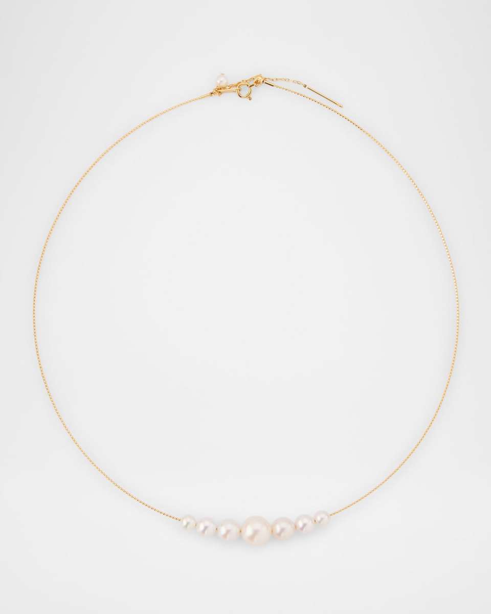 18K Pearl Choker Necklace
